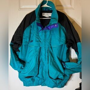 Men’s Vintage Retro Columbia Powder Keg Ski Jacket Size XL Talll